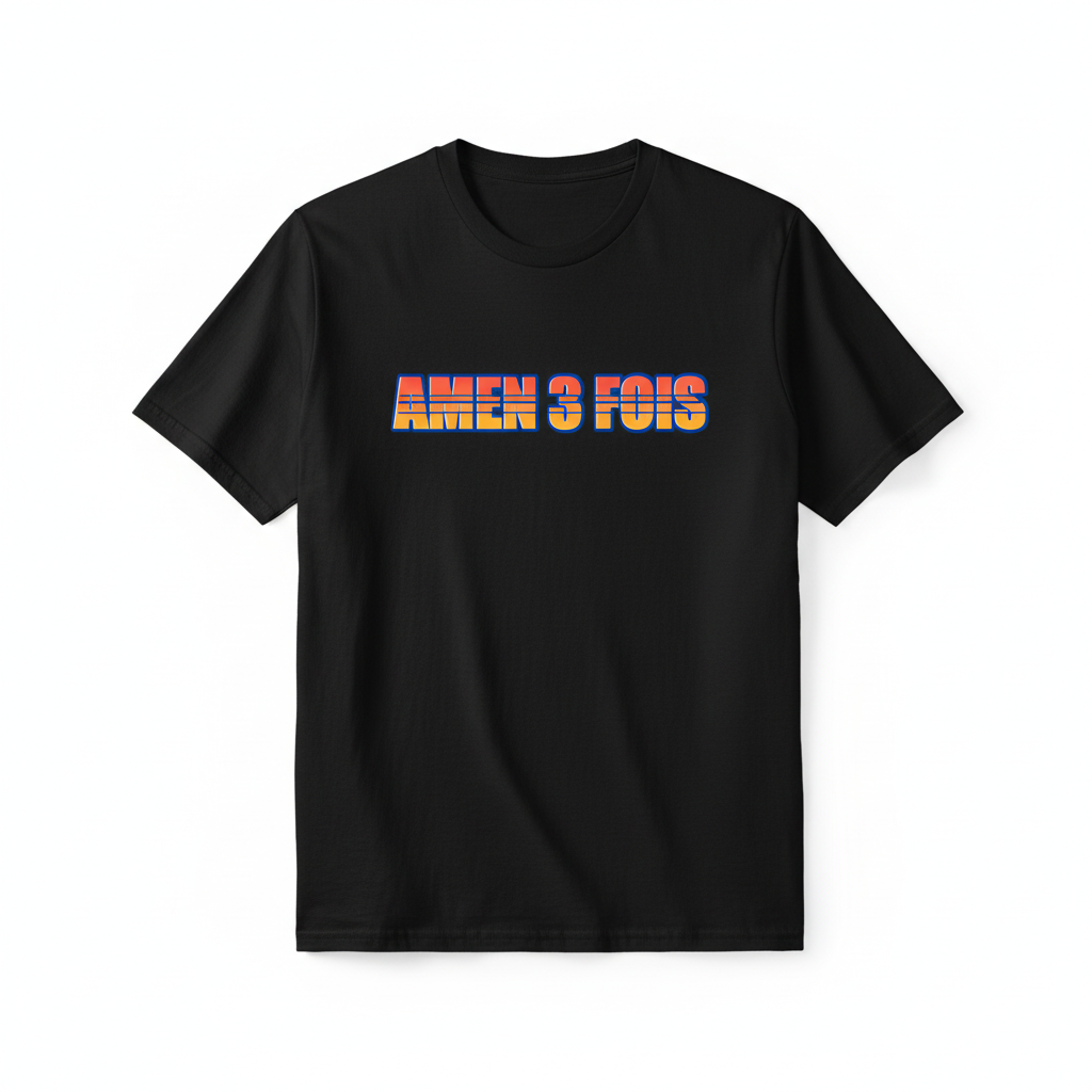Amen 3 fois Printed T-shirt - Image 2