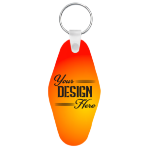 Custom - Printed Hotel Shape Sublimation Keychains MDF Board Round Rhombus