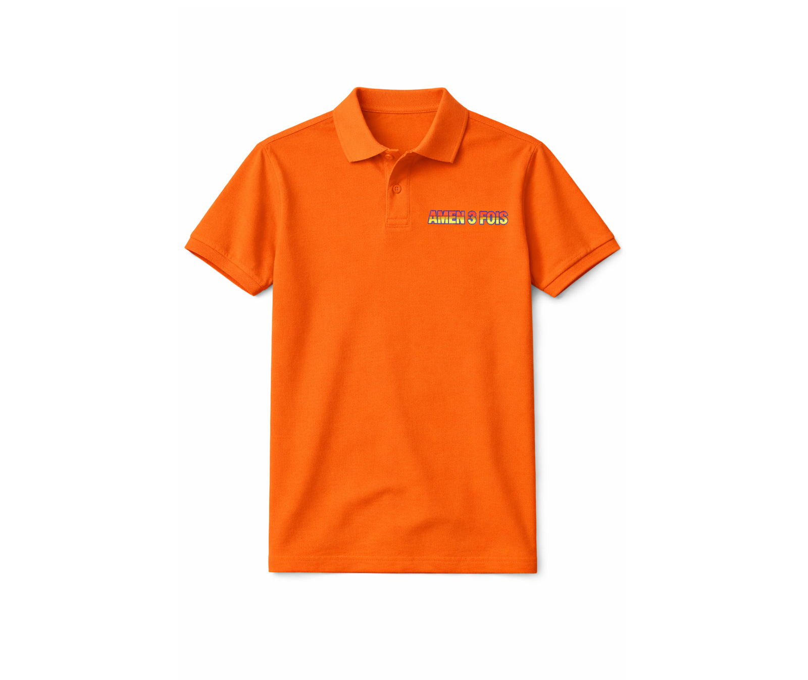 Polo Shirt Amen 3 fois Pocket Logo A4