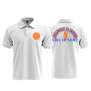 Amen 3 Fois Polo – 3 Digit Logo Heavy Cotton