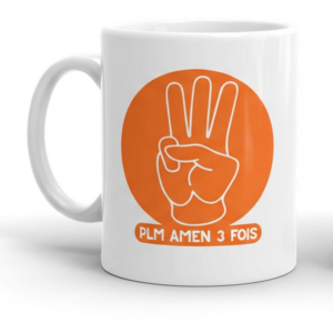 Amen 3 Fois 11 oz Sublimated Ceramic Coffee Mug